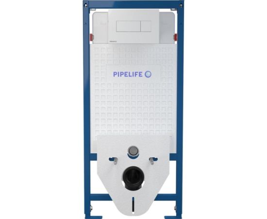 Pipelife WC rāmis ar baltu skalošanas pogu + stiprinājumu komplekts Iebūvējamie rāmji