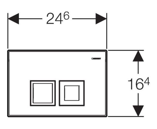 Geberit Delta 50 spiedpoga, balta