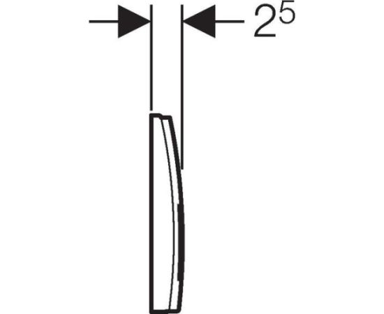 Geberit Delta 50 spiedpoga, balta