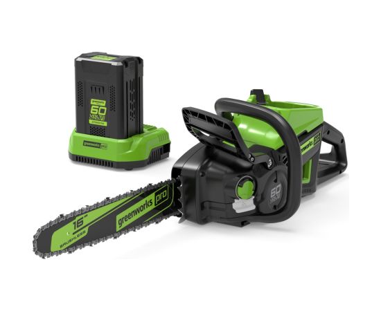 Ķēdes zāģis Greenworks GD60CS40K4; 60 V; 1x4,0 Ah  akum.; 40 cm sliede