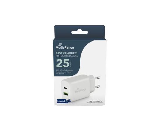 POWER ADAPTER USB/USB-C 25W/FAST MRMA112 MEDIARANGE