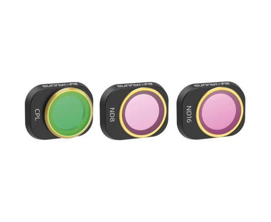 3 Lens Filters CP, ND8, 16 Sunnylife for DJI MINI 4 PRO