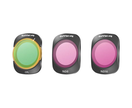 3 filters CPL+ND8+ND16 Sunnylife for Pocket 3