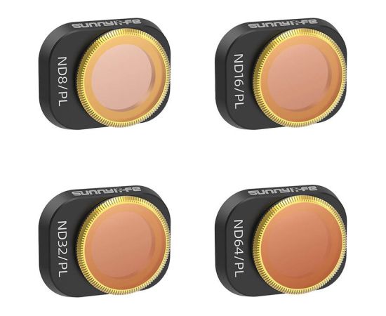 4 Lens Filters ND/PL 8, 16, 32, 64 Sunnylife for DJI MINI 4 PRO