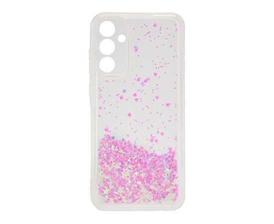 iLike Samsung  Galaxy A35 Silicone Case Water Glitter Light Pink