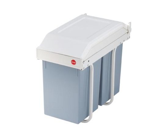 Hailo Atkritumu tvertne iebūvējamā Multi-Box duo L / 2x14L / balta