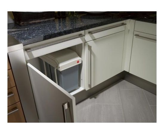 Hailo Atkritumu tvertne iebūvējamā Multi-Box duo L / 2x14L / balta