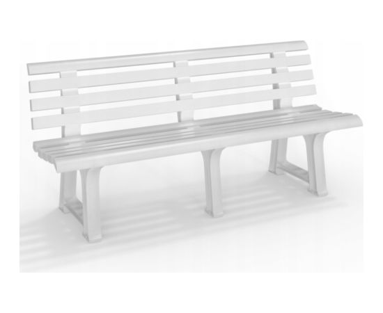 Bica Dārza sols Olimpia 150x53x77cm balts Dārza mēbeles