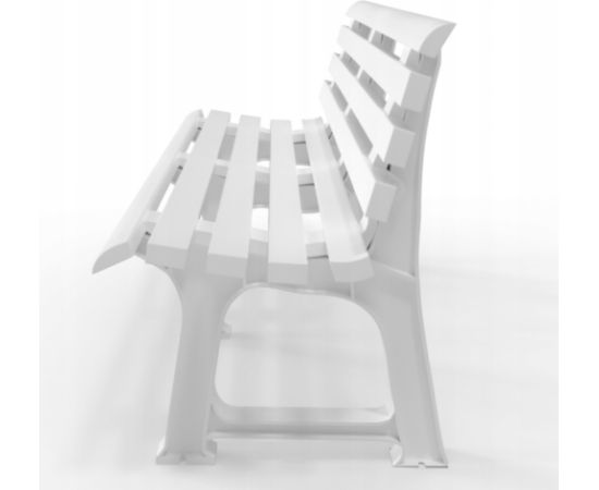 Bica Dārza sols Olimpia 150x53x77cm balts Dārza mēbeles