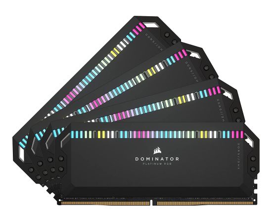 Corsair 64 GB DDR5-6200 Kit, memory (black, CMT64GX5M4B6200C32, Dominator Platinum RGB, XMP)