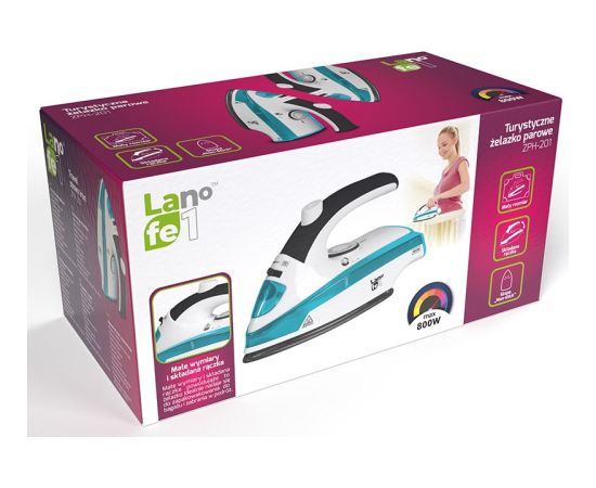 LAFE ZPH-201 Dry iron Non-stick soleplate 800 W Blue, White