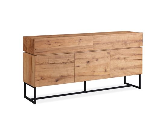 Sideboard BYRON 160x41xH80cm, oak