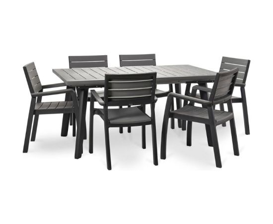 Keter Dārza krēsls Harmony Armchair pelēks/gaiši pelēks