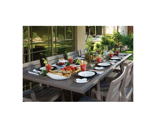 Keter Раздвижной садовый стол Harmony Extendable серый/светло-серый Dārza galdi