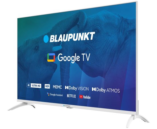 TV 43" Blaupunkt 43UBG6010S 4K Ultra HD LED, GoogleTV, Dolby Atmos, WiFi 2,4-5GHz, BT, white
