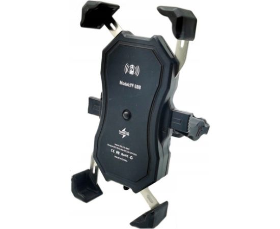 MOTORBIKE PHONE HOLDER FREEDCONN MC1W WITH INDUCTIVE CHARGER + BM2R HEAD TUBE ATTACHMENT