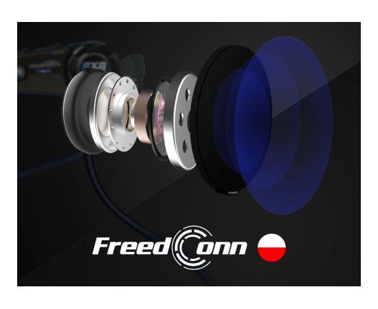 FREEDCONN T-MAX S V4 PRO SINGLE motorcycle intercom Black