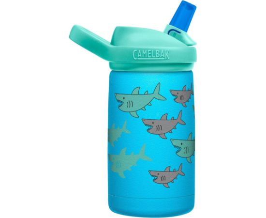 Butelka termiczna dla dzieci CamelBak eddy+ Kids SST Vacuum Insulated 350ml, School of Sharks