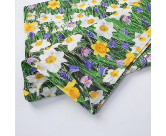 Table mat HOLLY 43x116cm, spring flowers Столовые приборы