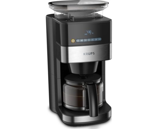 KRUPS KM832810 grind & brew kafijas automāts ar filtru un dzirnaviņām 1.25L melns