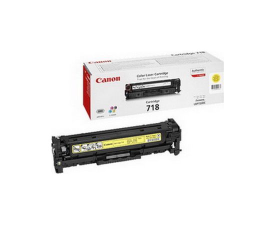 Canon CRG 718 (2659B002) dzeltens kārtridžs lāzerprinteriem, 2900 lpp.