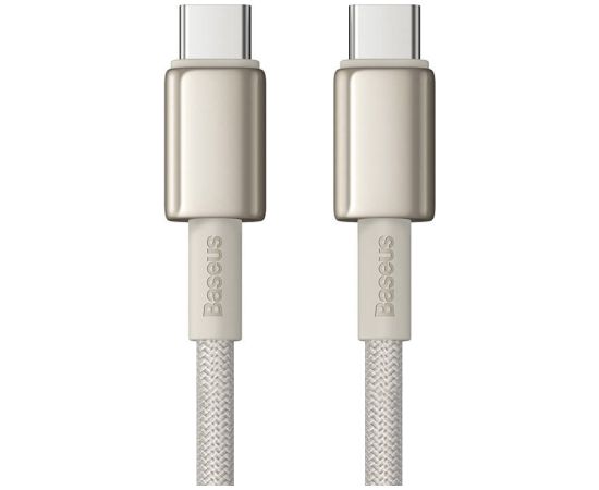 Cable USB-C to USB-C Baseus Tungsten Gold, 100W, 2m (gold)