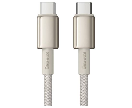 Cable USB-C to USB-C Baseus Tungsten Gold, 100W, 1m (gold)