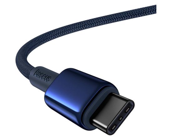 Cable USB-C to USB-C Baseus Tungsten Gold, 100W, 2m (blue)