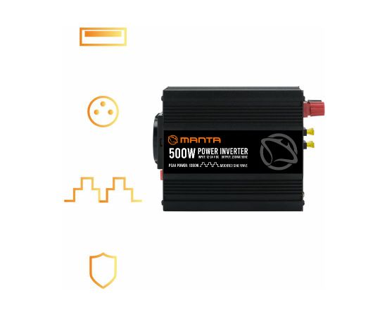 Manta MPI500M Power Inverter 500W/1000W DC to AC