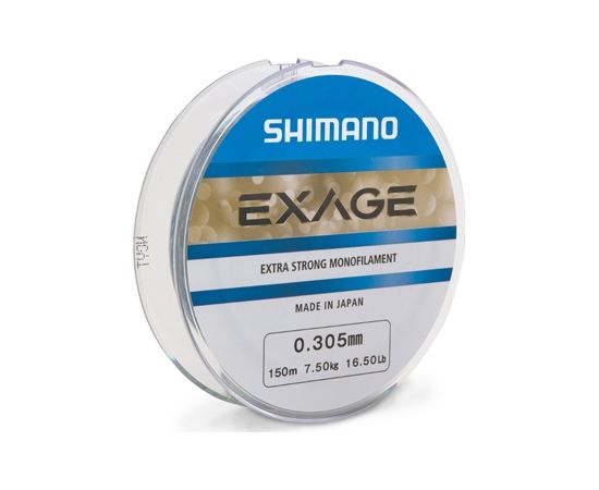 Spoles Shimano Exage, 150m, 0.225mm, 4.4kg, pelēkas krāsas