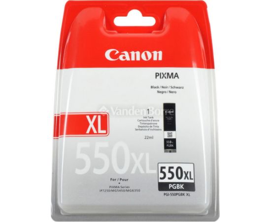 Tintes Canon PGI-550PGBKX (6431B005), melns kārtridžs tintes printeriem