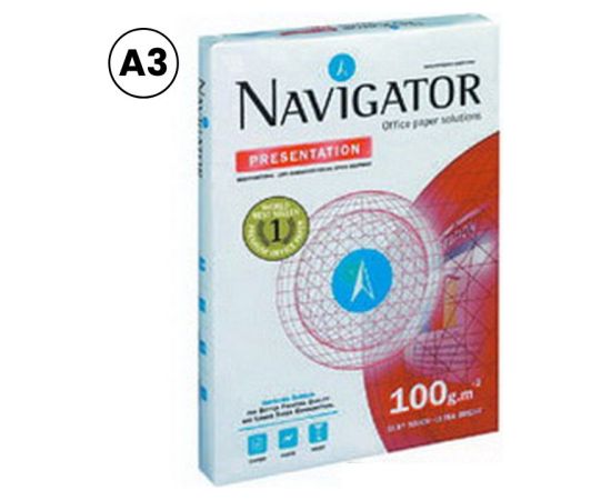 Papīrs NAVIGATOR PRESENTATION A3 100 g/m2, 500 loksnes/iepakojumā