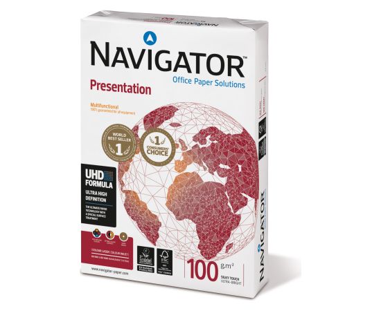 Papīrs NAVIGATOR PRESENTATION A3 100 g/m2, 500 loksnes/iepakojumā