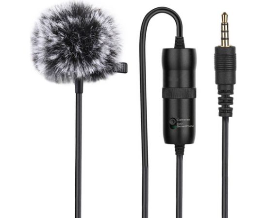 Microphone with a clip PULUZ 3.5mm Jack 6m