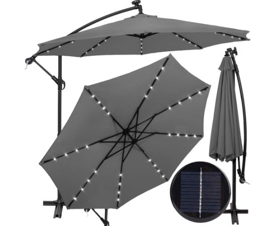 Dārza lietussargs ar saules paneli Springos GU0046 300 CM