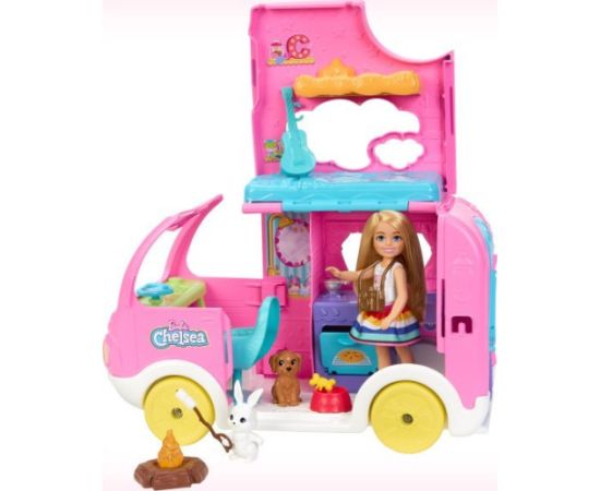 Lalka Barbie Mattel  Kamper Chelsea Zestaw 2w1 (HNH90)