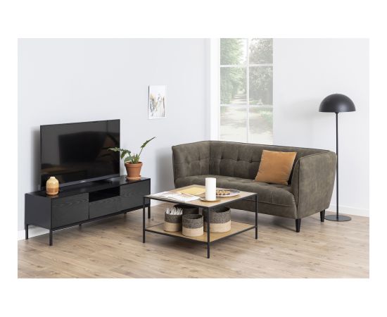 TV galds SEAFORD 140x40xH45cm, melns