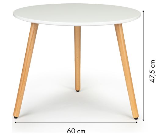 Modernhome Kafijas galdiņš moderns ēdamgalds dzīvojamā istaba 60cm
