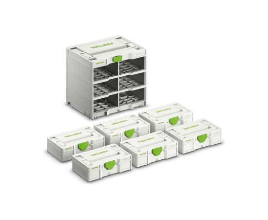 Instrumentu uzglabāšanas sistēma Systainer Festool SYS3-RK/6 M 337-Set