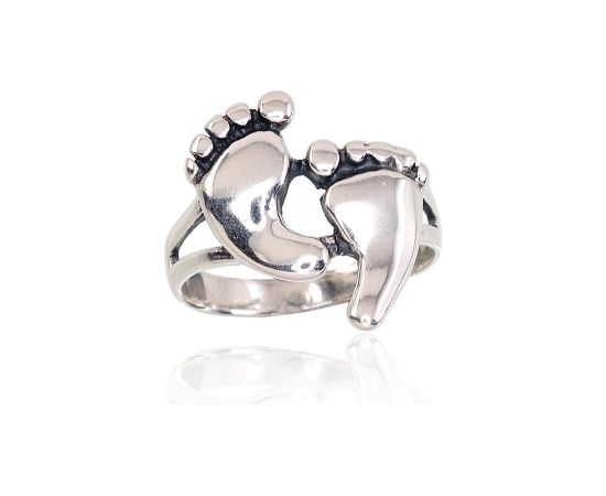 Серебряное кольцо #2101659(POx-Bk), Серебро 925°, оксид (покрытие), Размер: 17.5, 3 гр.