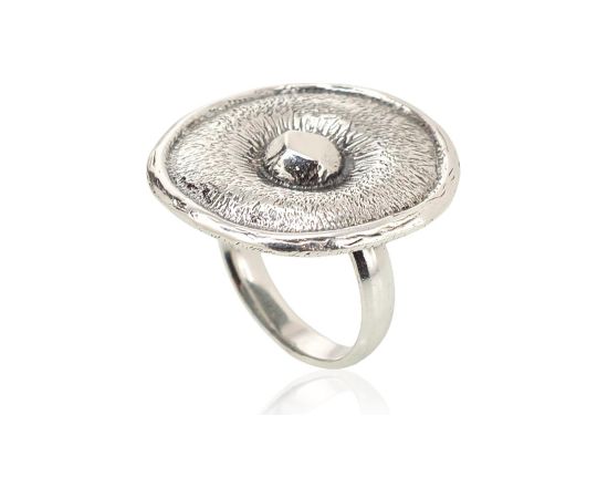 Серебряное кольцо #2101186(POx-Bk), Серебро 925°, оксид (покрытие), Размер: 17, 7.6 гр.