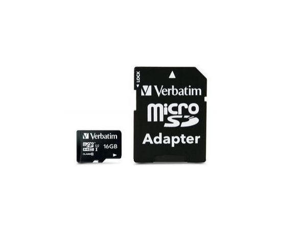 Verbatim 16GB Micro SD (HC) CLASS 10 WITH ADAPTOR