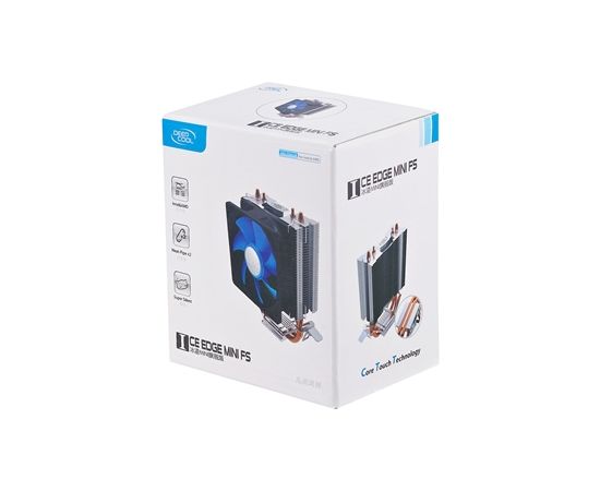 Deepcool  "Ice Edge Mini FS" universal cooler, 2 heatpipes, Intel Socket LGA1156 /1155/ 775 and AMD Socket FM1/AM3+/AM3/AM2+/AM2/940/939/754 deepcool "Iceedge mini FS"  Universal