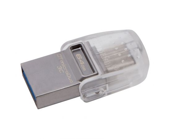 Kingston 64GB DT microDuo 3C/USB3.0/3.1+Type-C Flash Drive