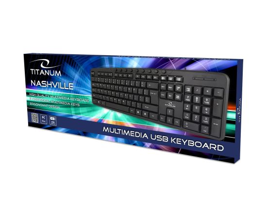 Esperanza Titanum TK111 USB multimedia keyboard Black