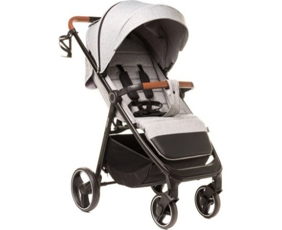 4baby Ratiņi STINGER XXIII melange light grey [A] Коляски