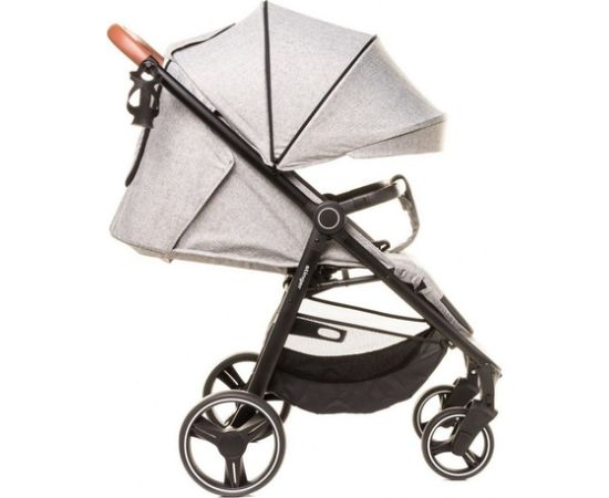 4baby Ratiņi STINGER XXIII melange light grey [A] Коляски