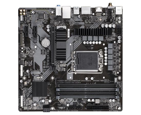 Mainboard GIGABYTE Intel B760 Express LGA1700 Micro-ATX Memory DDR4 Memory slots 4 2xPCI-Express 3.0 1x 1xPCI-Express 4.0 16x 2xM.2 1xHDMI 2xDisplayPort 2xAudio-In 1xAudio-Out 2xUSB 2.0 3xUSB 3.2 1xUSB-C 1xPS/2 1xRJ45 2xRF-Out B760MDS3HAXDDR41.2