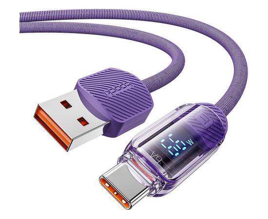 Cable USB to USB-C Toocki TXCTYX05-P, 1m, FC 66W (purple)