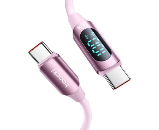 Cable USB-C to USB-C Toocki TXCTT1- XX04-B2, 2m, FC 100W (pink)